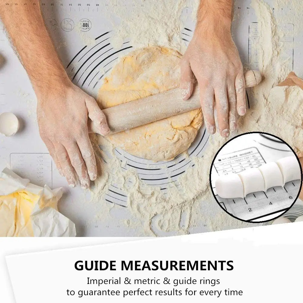 Fiberglass Silicone Baking Mat Large Kneading Pad Nonstick Surface Rolling Dough Mat With Scale For Kitchen Cooking Pastry Sheet