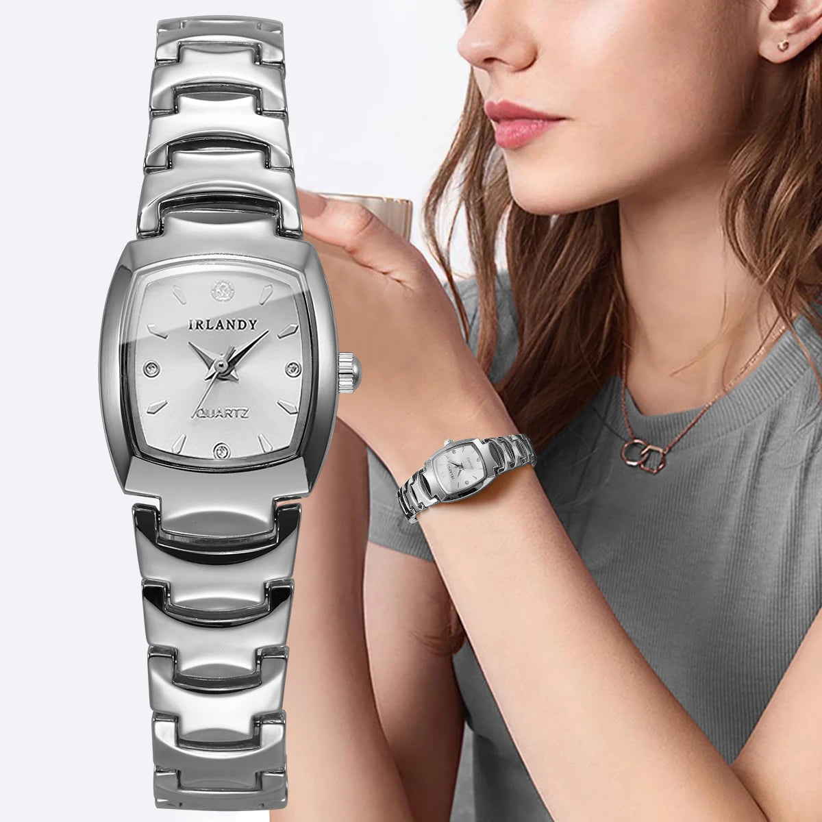 Elegant Women Watches Fashion Square Analog Quartz Watch For Ladies Wristwatch Clock Reloj Mujer（Without Box）
