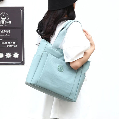 Fashion Casual Women Top Handle Handbag High Quality Fabric Women's Shoulder Bag Large Capacity Girls Casual Tote Bag SAC