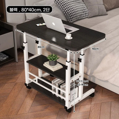 Double-Layer Office Desk Computer Lazy Table with storage shelf Laptop