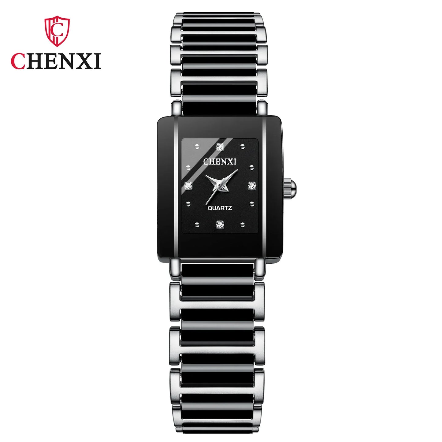 CHENXI 104A Waterproof Top Brand Luxury couple watches Watch for Women Men With Simulated-Ceramics Strap relojes para damas