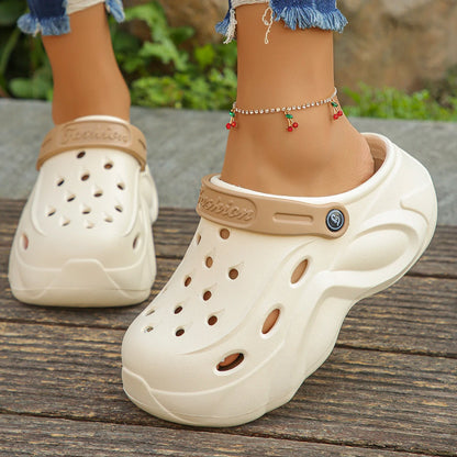 Women's Fashion Chunky Platform Sandals 2024 Summer Thick Sole eva Clogs Garden Shoes for Women Outdoor Non Slip Beach Slippers