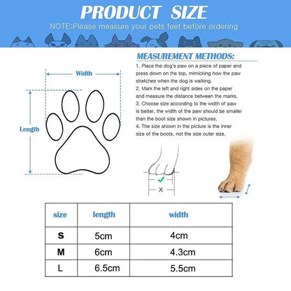Autumn & Winter Pet Socks | Waterproof Non-Slip Knitted Dog & Cat Shoes – Warm Rubber Paw Protectors for Rain & Snow