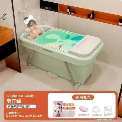 Automatic Foldable Spa Bathtub Heating Sweat Steaming Bathtub Comfortable Home Portable Bucket Adult Full Body Bath Bucket T