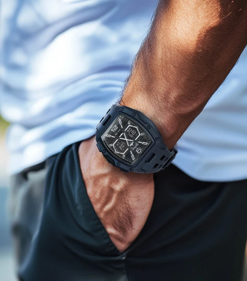 Multifunctional Sports Watches For Men Outdoor Waterproof Alarm Clock LED Digital Luminous Display Students Electronic Watch