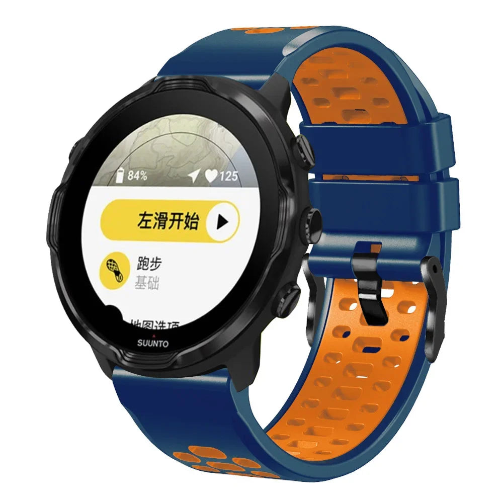 New 24mm Silicone Watch Strap Band For Suunto 7/ 9 /D5  Spartan Sport Wrist HR Baro Smart Watch Band Replacement Wrist Strap