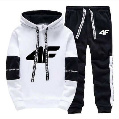 Sports Hot Sale Men's Tracksuit Hooded Long Sleeves Casual Single Piece Sweatshirts And Daily Sweatpants Comfort Outdoor Jogging