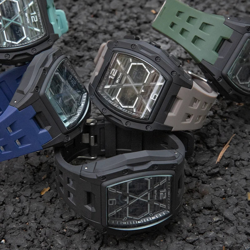 Multifunctional Sports Watches For Men Outdoor Waterproof Alarm Clock LED Digital Luminous Display Students Electronic Watch