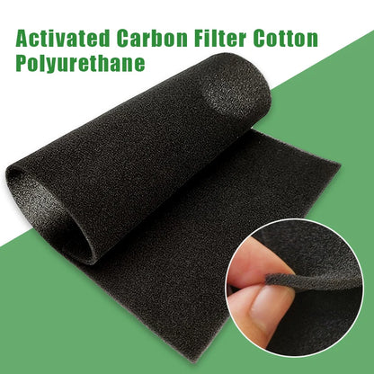 High-Density Activated Carbon Filter Sheet | Universal Air Purifier Foam for Car AC, Kitchen Hood & Water Filtration