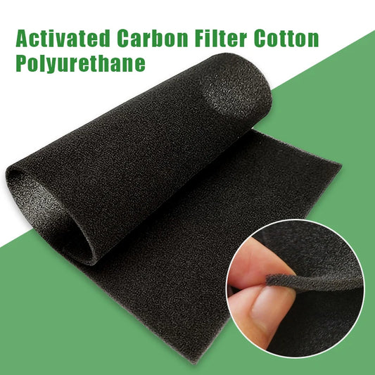 High-Density Activated Carbon Filter Sheet | Universal Air Purifier Foam for Car AC, Kitchen Hood & Water Filtration