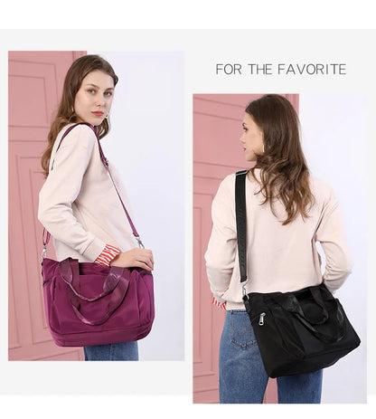 Simple and Fashionable Ladies Tote Bag Large-capacity Women's Lightweight Shoulder Bag Trendy Casual Hand-held Messenger Bag