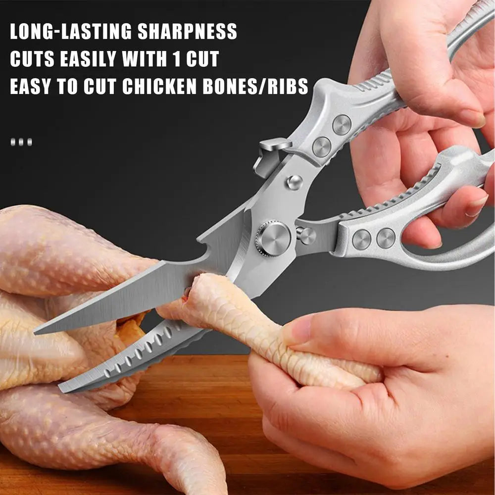 Multifunctional Stainless Steel Kitchen Tools For Cutting Vegetables Meat Fish Food Scissors Kitchen Multi-purpose Tools