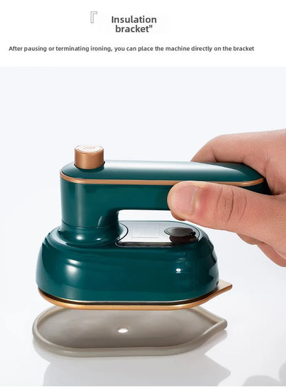 Portable Mini Steam Iron | Travel-Size Handheld Clothes Steamer for Home, Dorm & Sewing Projects