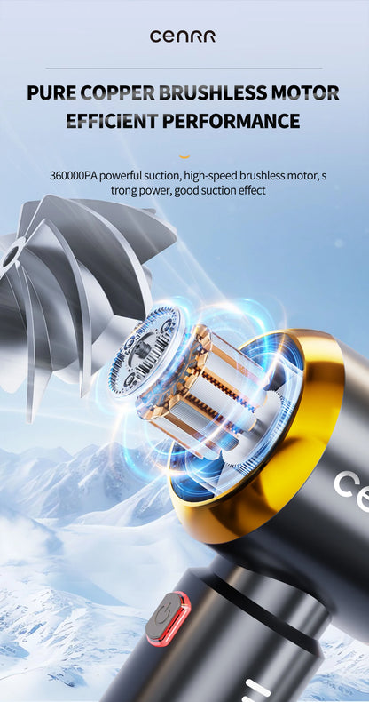 CENRR 998000PA Car Vacuum Cleaner Strong Suction Cordless Wireless Cleaner Handheld Portable Vacuum Cleaner Cleaning Machine