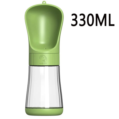 Twist-Open Portable Dog Water Bottle | Travel Pet Drinking & Feeding Cup with Food Bowl for Outdoor Walking