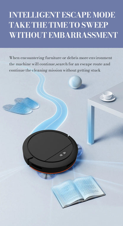 Intelligent Sweeping Robot Large Water Tank Mobile App Remote Control Planning And Cleaning Line Low Noise 2000 Pa Large Suction