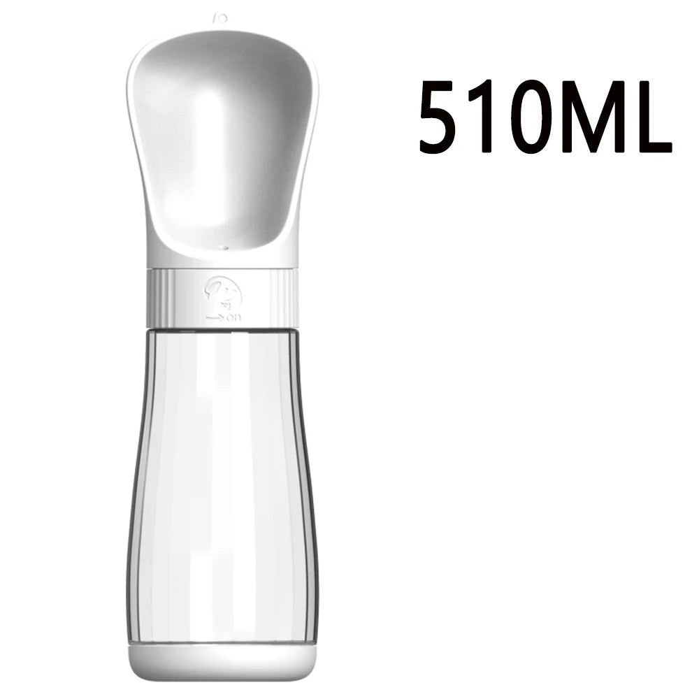 Twist-Open Portable Dog Water Bottle | Travel Pet Drinking & Feeding Cup with Food Bowl for Outdoor Walking