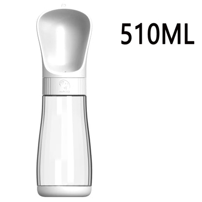 Twist-Open Portable Dog Water Bottle | Travel Pet Drinking & Feeding Cup with Food Bowl for Outdoor Walking