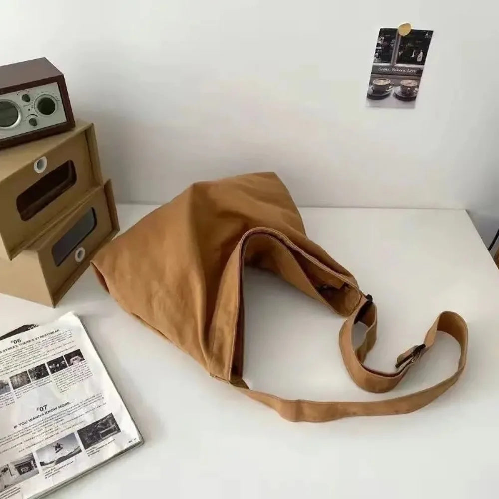 Women's Shoulder Bag Large Capacity Crossbody Bag for Woman 2025 New in Cotton Fashion Korean Female Student School Bag Handbag