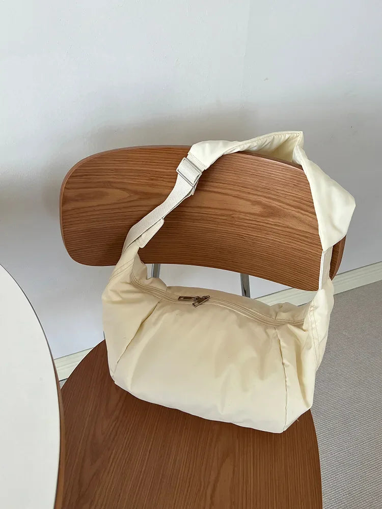 Fashion Women Large Capacity Crossbody Shoulder Bag Down Cotton Casual Simple And Versatile