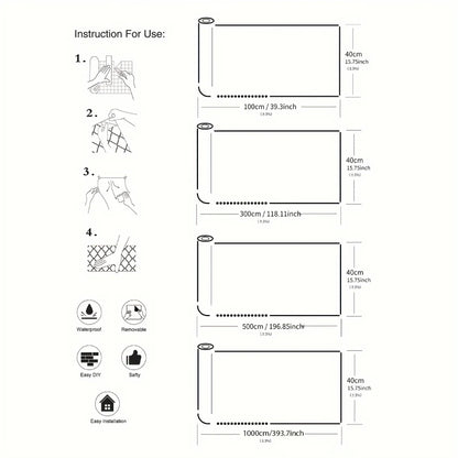 40cm Oil-Proof Kitchen Wallpaper | Self-Adhesive Waterproof & Heat-Resistant Wall Sticker for Home Decoration