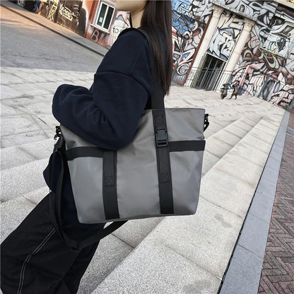 HOCODO Waterproof Women Travel Handbag Large Capacity Ladies Messenger Bag Solid Color Female Crossbody Nylon Shoulder Bag Women