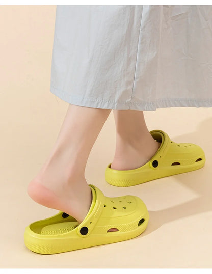 Women Home Slippers Men's Sandals Summer Garden Clogs Shoes Man Beach Slipper Outdoor Waterproof Soft Slides Casual Anti Slip
