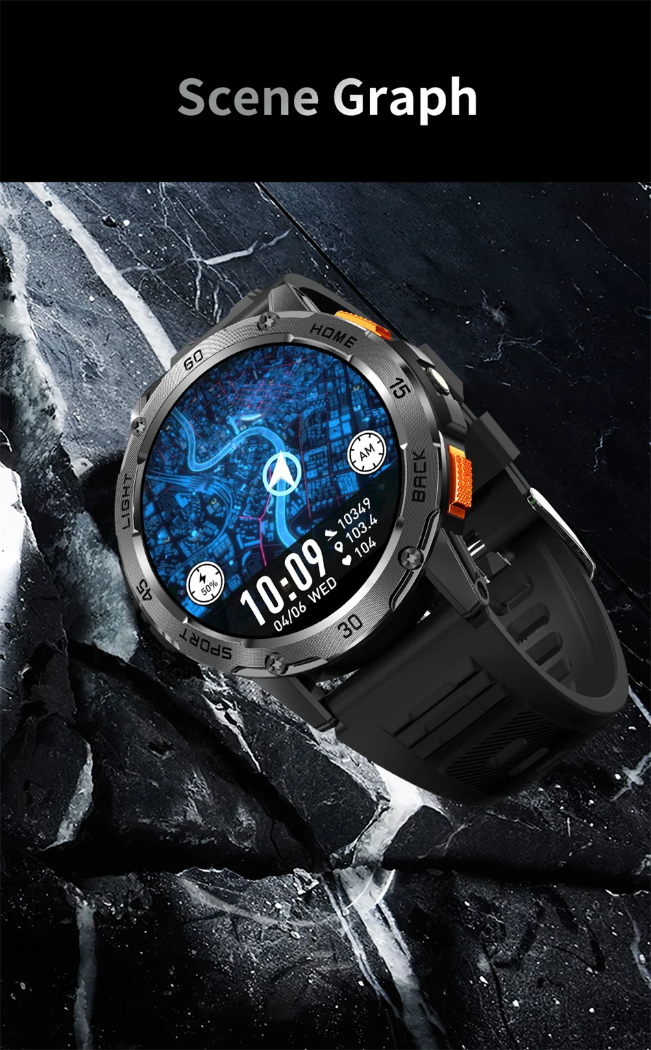 5ATM LED Flashlight Smart Watch Men 100+ Sports Modes Health Monitor Man Watches Bluetooth Call Men Smartwatches For Android ios