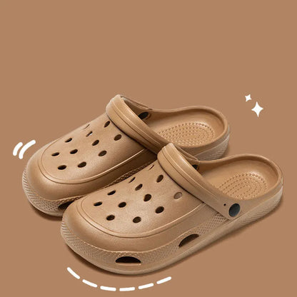 Women Home Slippers Men's Sandals Summer Garden Clogs Shoes Man Beach Slipper Outdoor Waterproof Soft Slides Casual Anti Slip