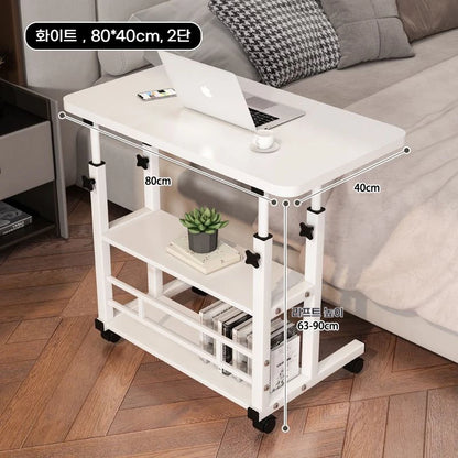Double-Layer Office Desk Computer Lazy Table with storage shelf Laptop