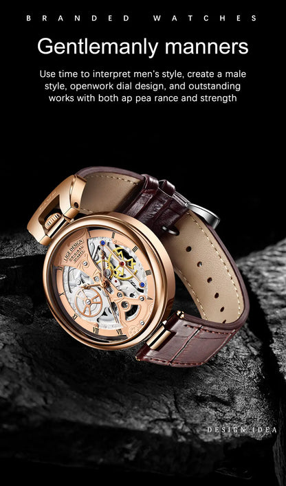 2025 LIGE Men Watches Top Brand Luxury Brown Leather Chronograph Sport Watch For Men Fashion Date Waterproof Clock Reloj Hombre