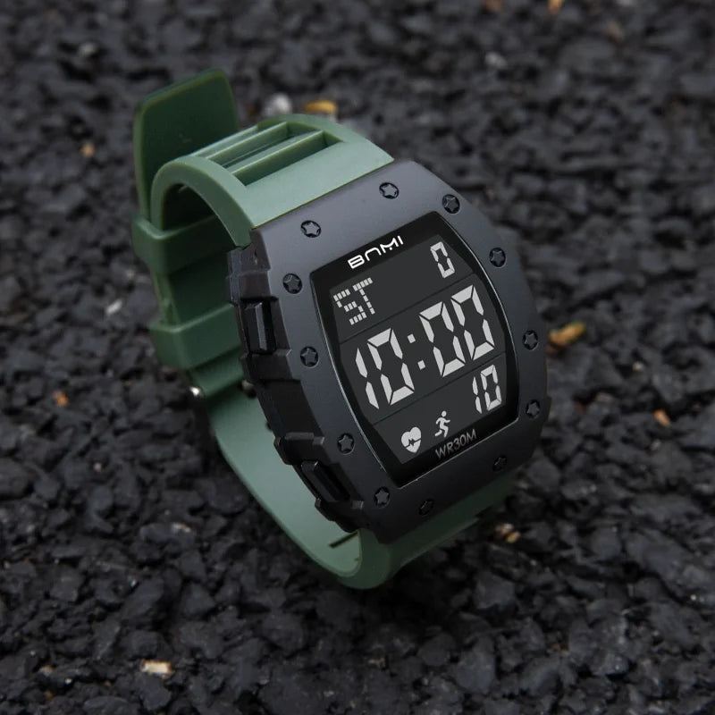 NEW Men's Watch Outdoor Sports Expeditions Fashion Large Screen Waterproof Clock Multifunctional Digital Electronics Watches