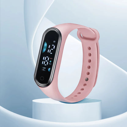 Children's Smart Sports Watch Bracelet LED Date Touch Screen Electronic Watch Boys and Girls Student Festival Gift