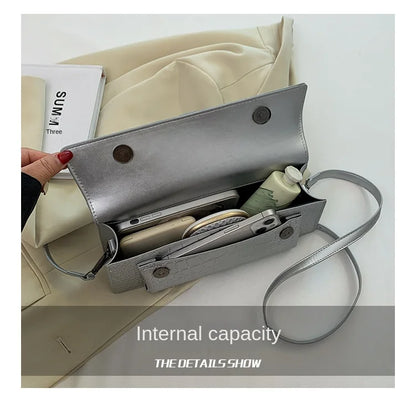 Fashion Ladies Shoulder Bag 2025 New Purses and Handbags High Quality PU Stone Pattern Crossbody Bag for Women Armpit Clutch Bag