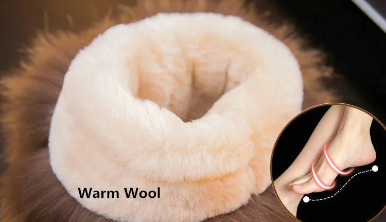 Winter Natural Fox Fur Long Boots Winter Fur Black Genuine Leather Snow Boots Knee- High Boots Waterproof Flat Raccoon Fur Boot