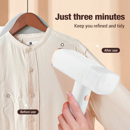 Portable 130ml Handheld Garment Steamer | 1000W Fast-Heat Fabric Steamer for Home & Travel