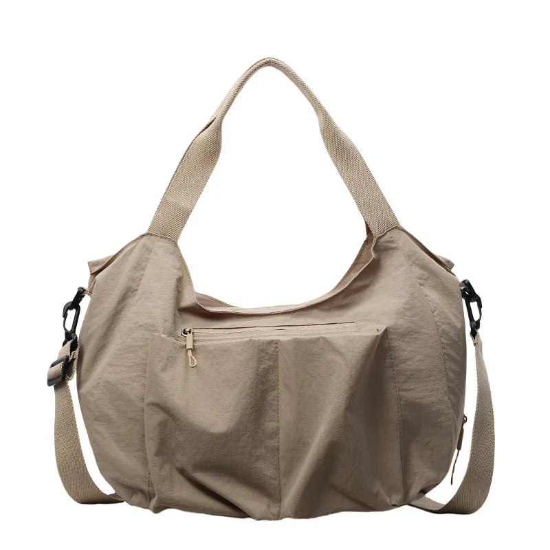 Summer New Large Capacity Crossbody Bag Nylon Fashionable Single Shoulder Handbag Women's Casual Tote Bag