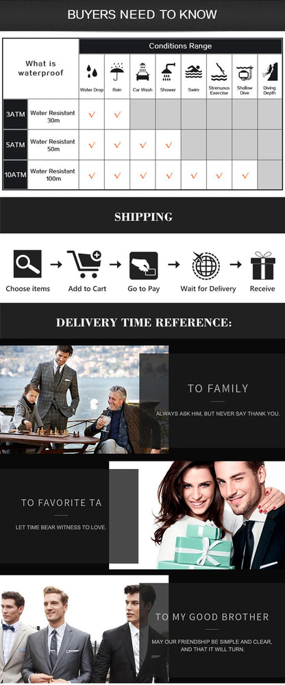 2025 New Luxury Military Man Watch Square Waterproof Luminous Date Week Men Watch Stainless Steel Quartz Men's Watches Reloj+box