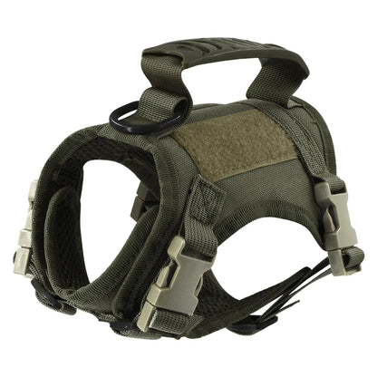 Tactical Cat Harness For Walking Escape Proof Adjustable Pet Vest Harness Soft Mesh With Control