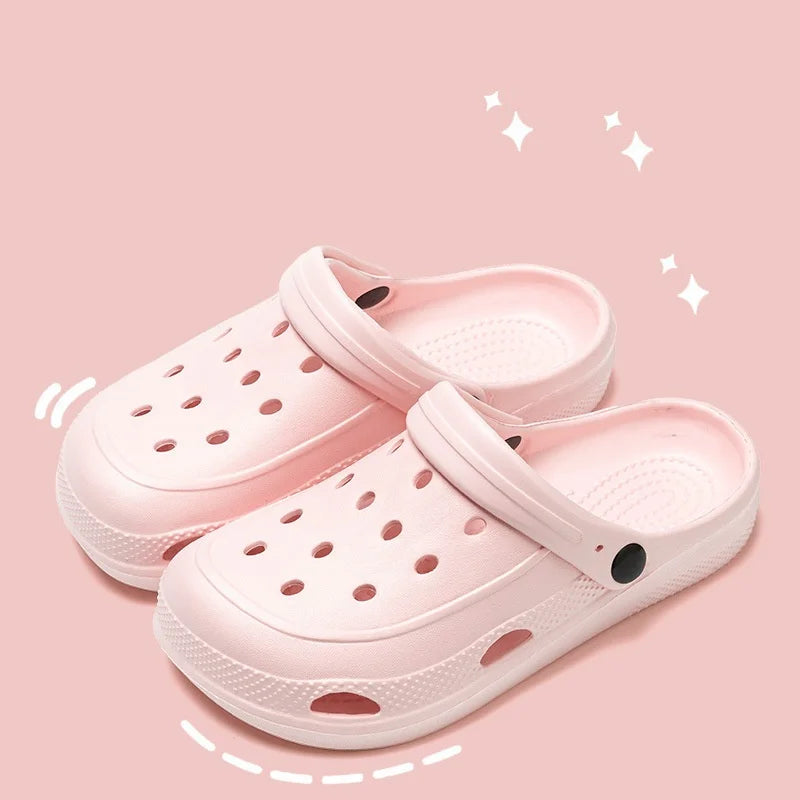 Women Home Slippers Men's Sandals Summer Garden Clogs Shoes Man Beach Slipper Outdoor Waterproof Soft Slides Casual Anti Slip