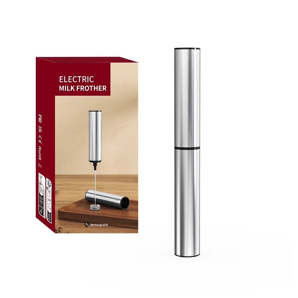 Powerful Handheld Milk Frother & Drink Mixer | Rechargeable Electric Whisk & Foam Maker for Coffee, Lattes & Eggs