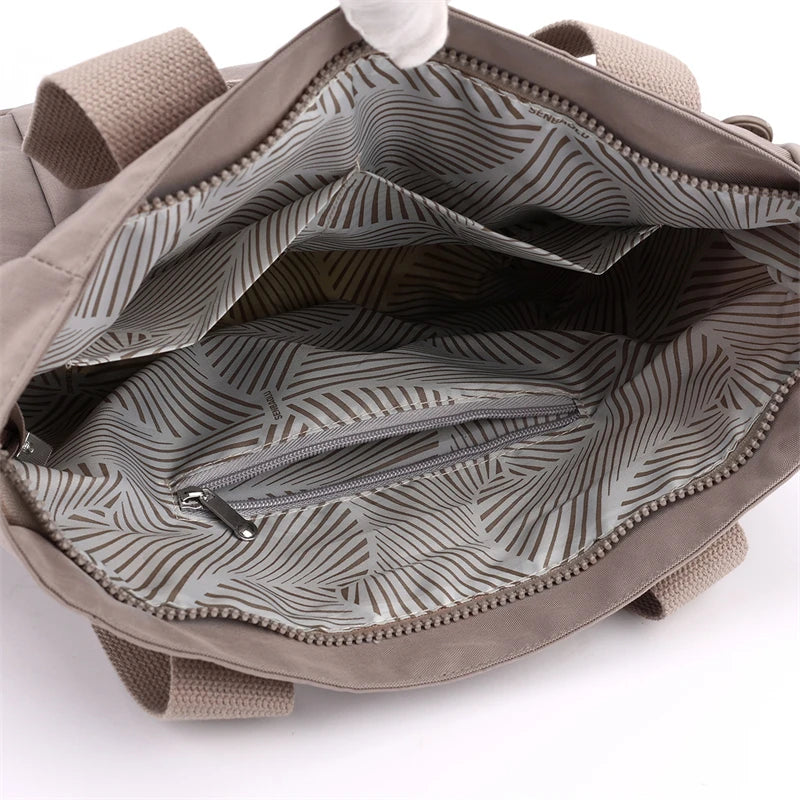 Fashion Casual Women Top Handle Handbag High Quality Fabric Women's Shoulder Bag Large Capacity Girls Casual Tote Bag SAC