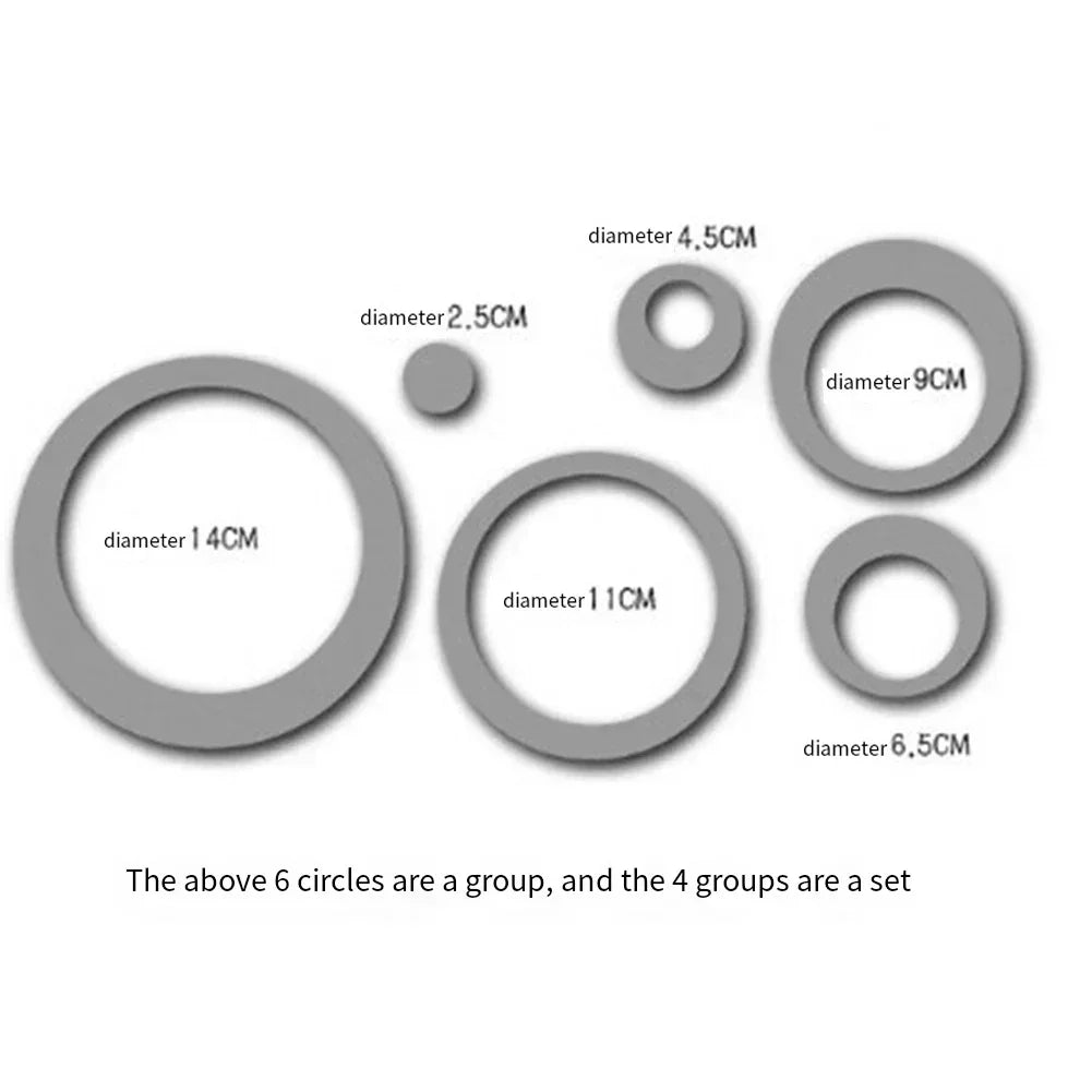 24Pcs 3D Acrylic Round Mirror Wall Stickers | Removable DIY Home Decoration for Living Room & Bedroom