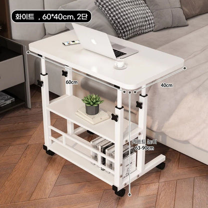 Double-Layer Office Desk Computer Lazy Table with storage shelf Laptop