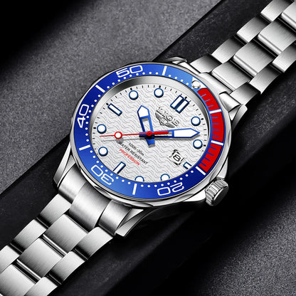 2025 LIGE New Business Mens Watches Top Brand Luxury Dive Watch For Men Waterproof Date Clock Sport Watch Relogio Masculino+Box