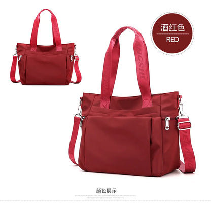 Simple and Fashionable Ladies Tote Bag Large-capacity Women's Lightweight Shoulder Bag Trendy Casual Hand-held Messenger Bag