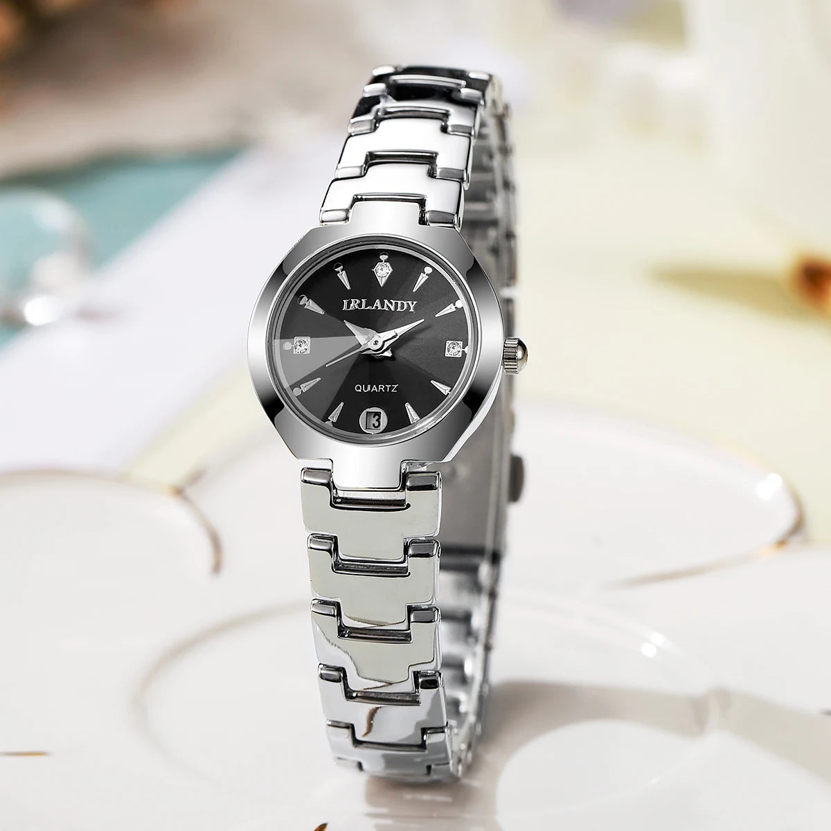 Luxury Women Watches Fashion Small Dial Quartz Watch Ladies Calendar Wristwatches Reloj Mujer（Without Box）