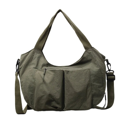 Summer New Large Capacity Crossbody Bag Nylon Fashionable Single Shoulder Handbag Women's Casual Tote Bag