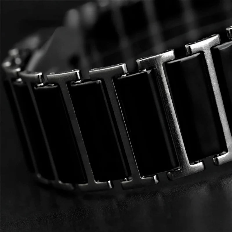 Fashion Rectangle Watch Women White Simulated Ceramics Watches Men Women Casual Quartz Wristwatches Couple Watch Unique Watch