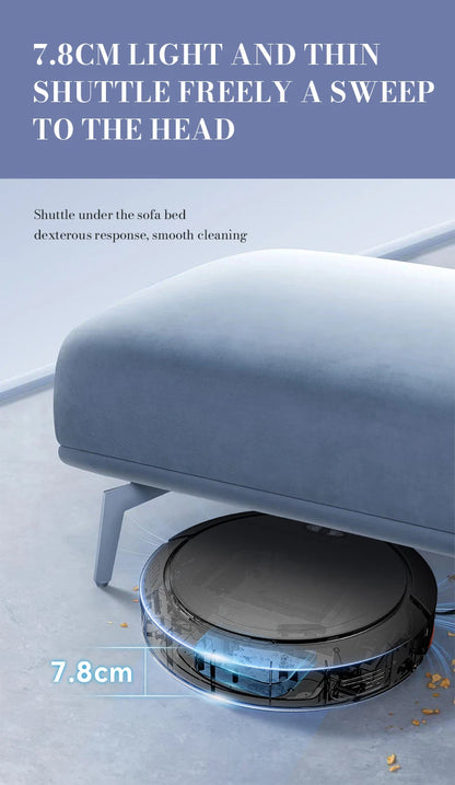 Intelligent Sweeping Robot Large Water Tank Mobile App Remote Control Planning And Cleaning Line Low Noise 2000 Pa Large Suction